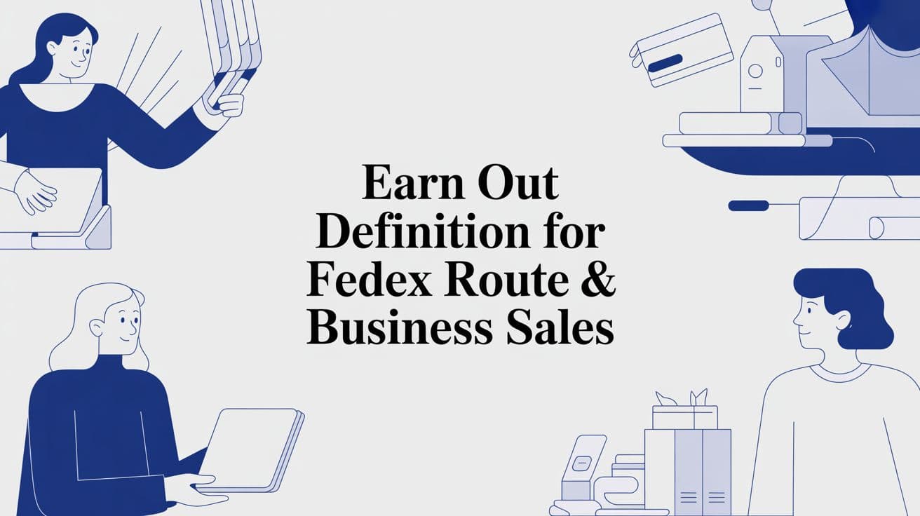 Earn Out Definition for FedEx Route & Business Sales