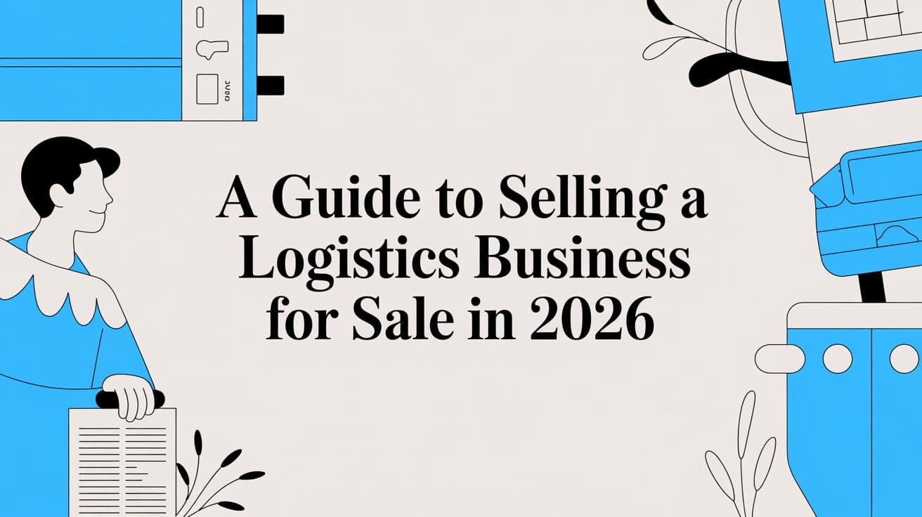 A Guide to Selling a Logistics Business for Sale in 2026