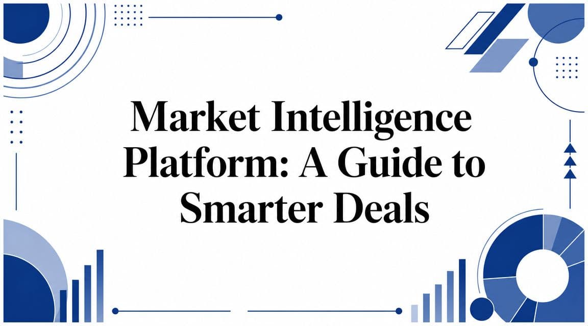 Market Intelligence Platform: A Guide to Smarter Deals