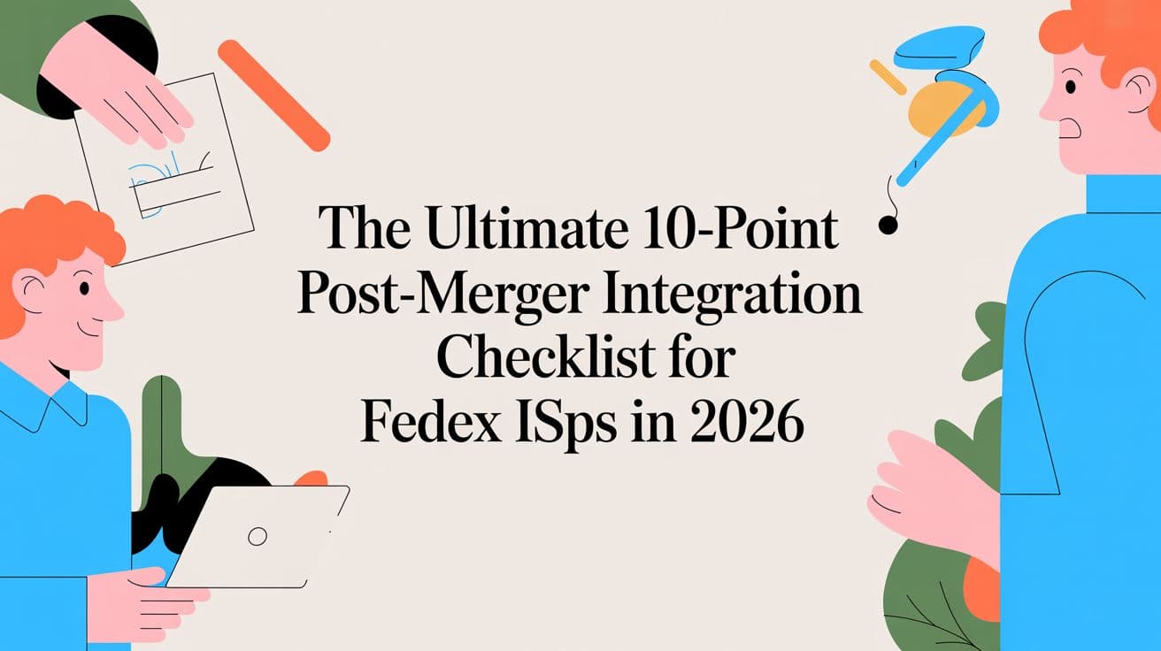The Ultimate 10-Point Post-Merger Integration Checklist for FedEx ISPs in 2026