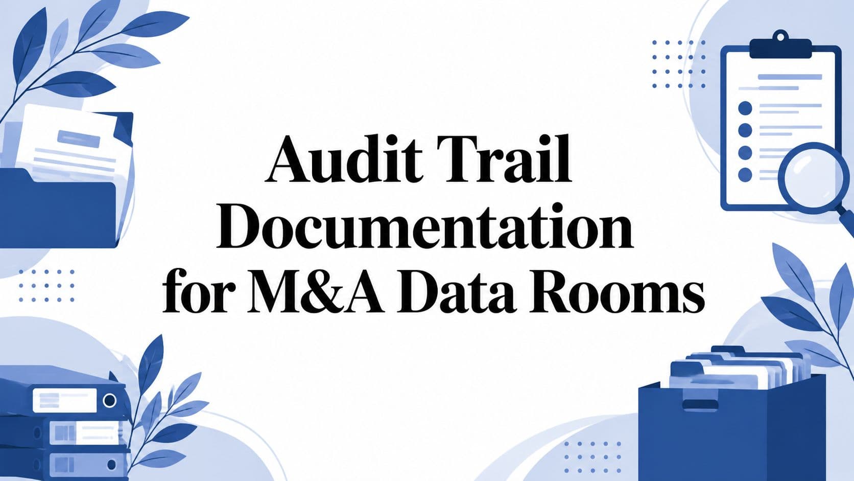 Audit Trail Documentation for M&A Data Rooms