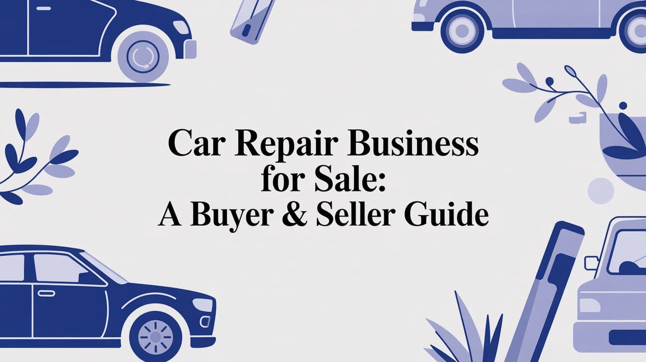 Car Repair Business for Sale: A Buyer & Seller Guide