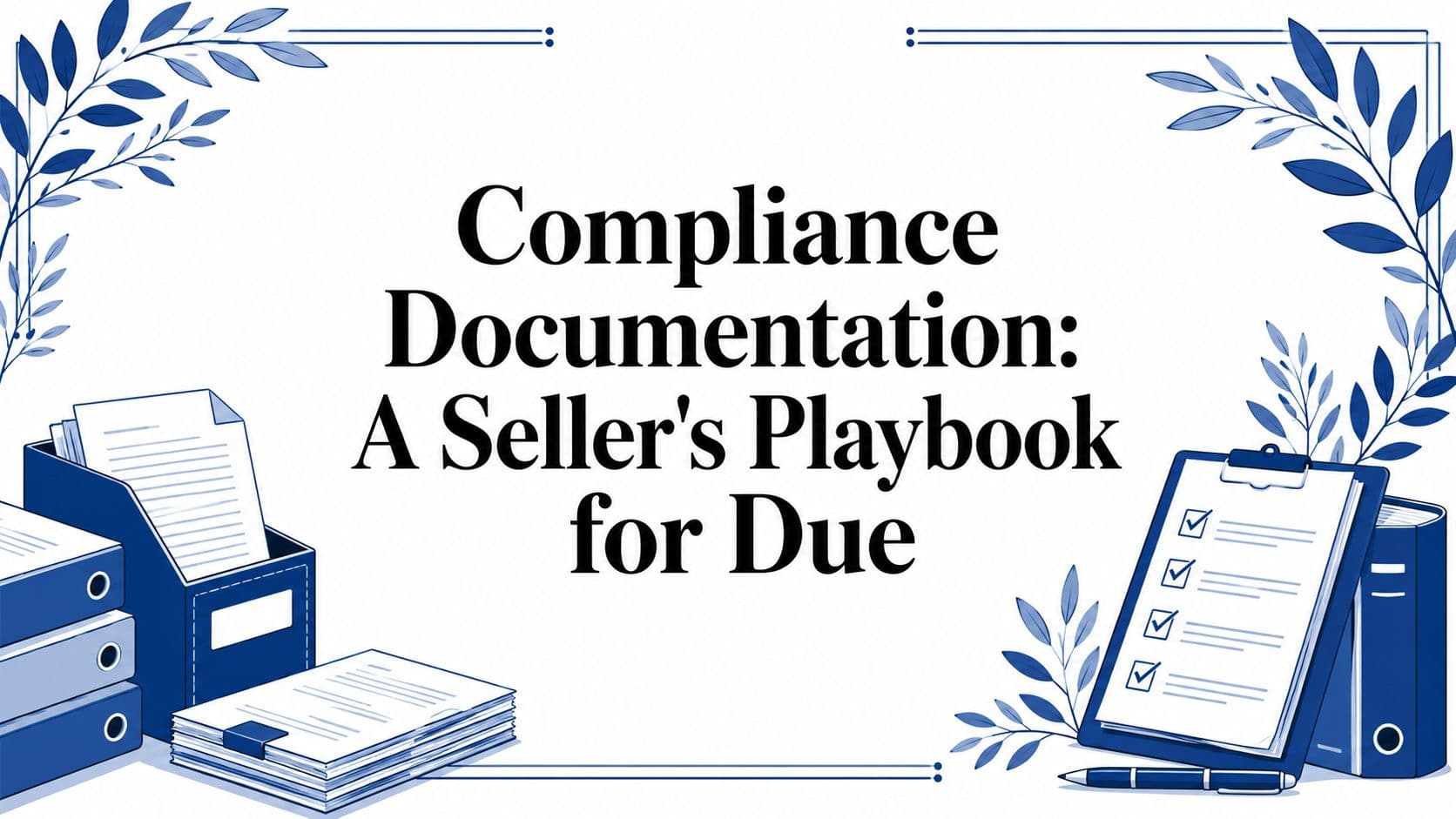Compliance Documentation: A Seller's Playbook for Due