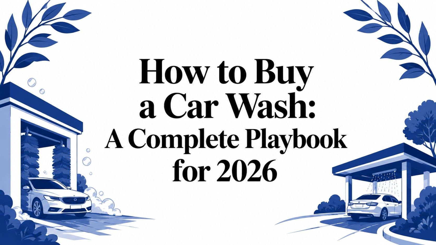 How to Buy a Car Wash: A Complete Playbook for 2026