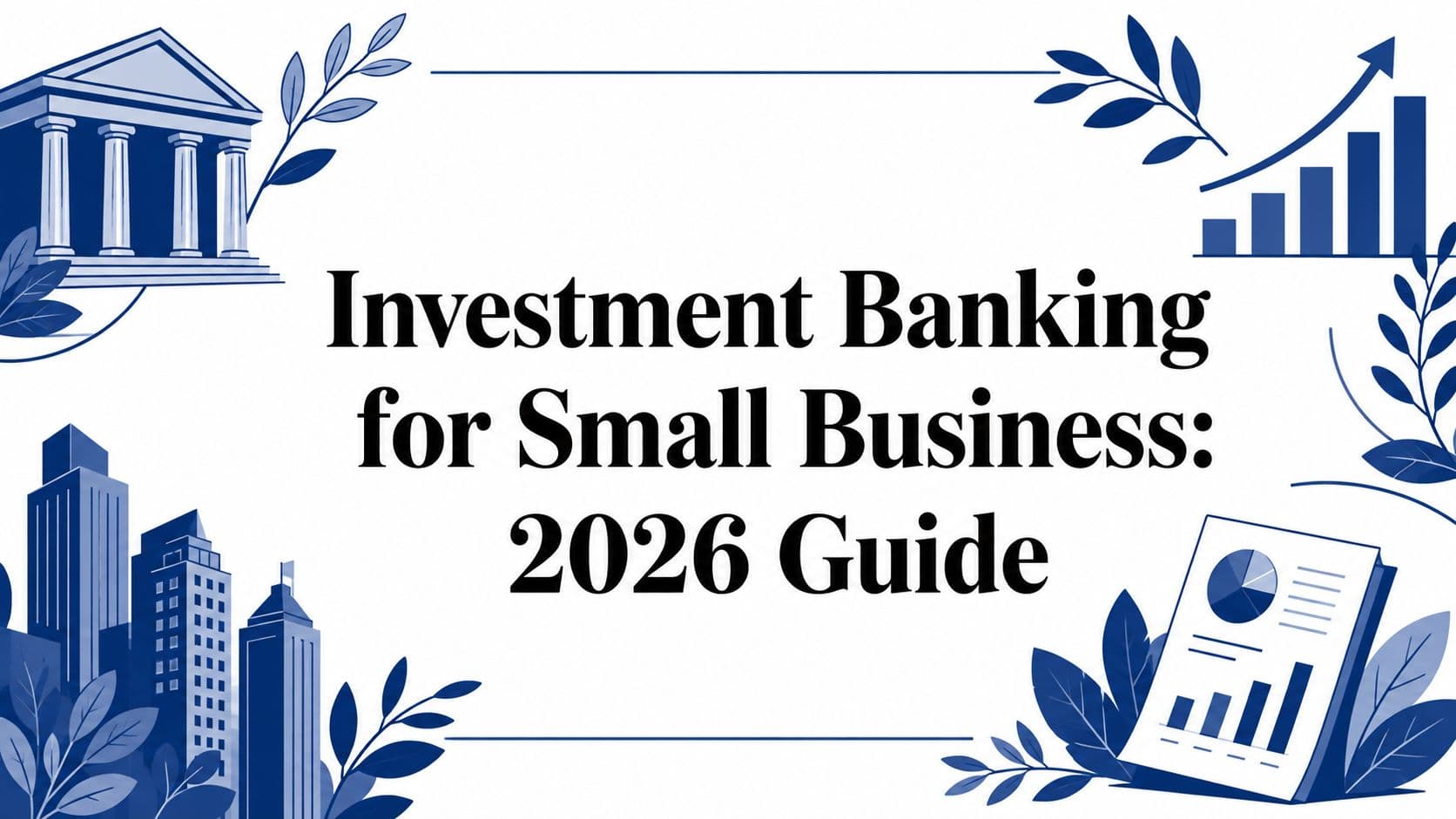 Investment Banking for Small Business: 2026 Guide
