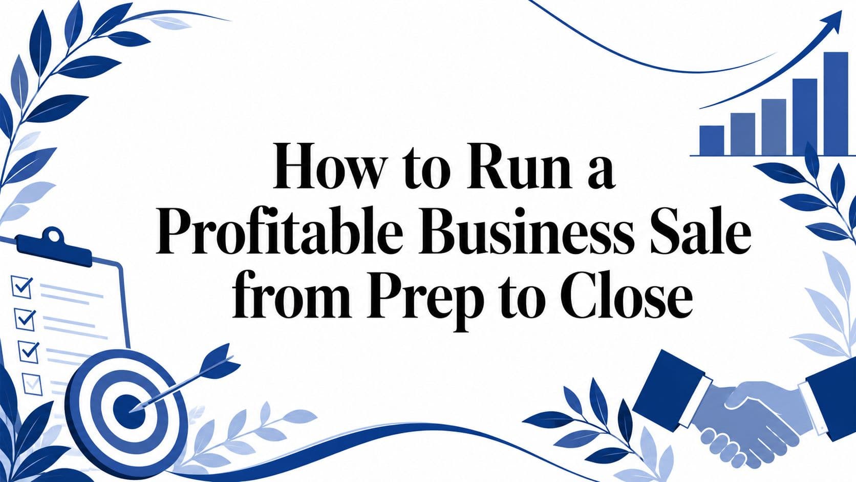 How to Run a Profitable Business Sale from Prep to Close