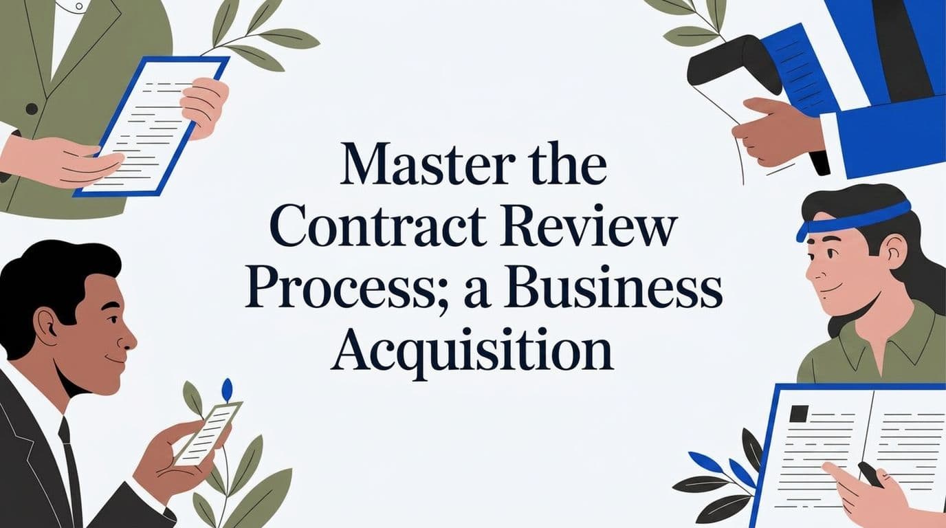 Master the Contract Review Process: A Business Acquisition