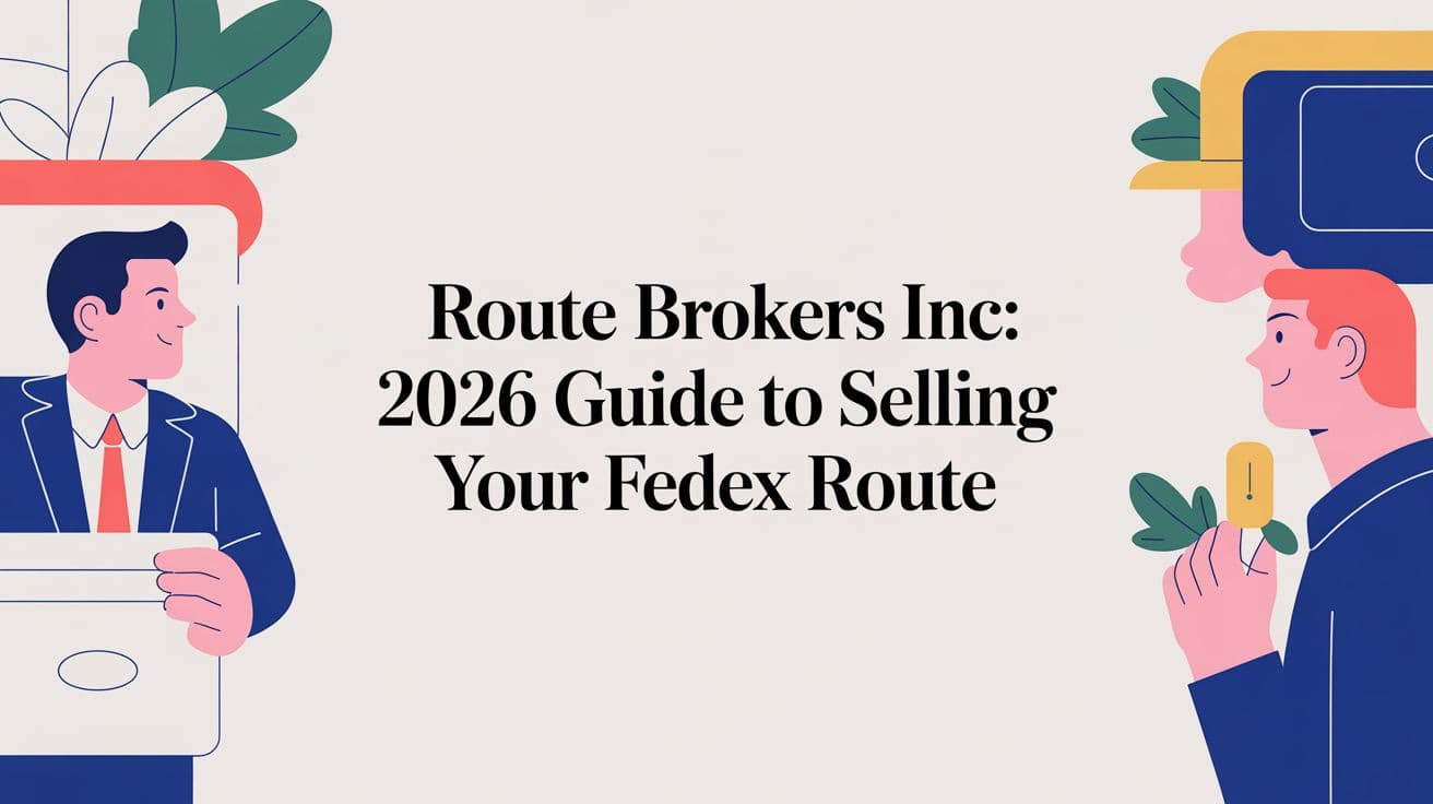 Route Brokers Inc: 2026 Guide to Selling Your FedEx Route