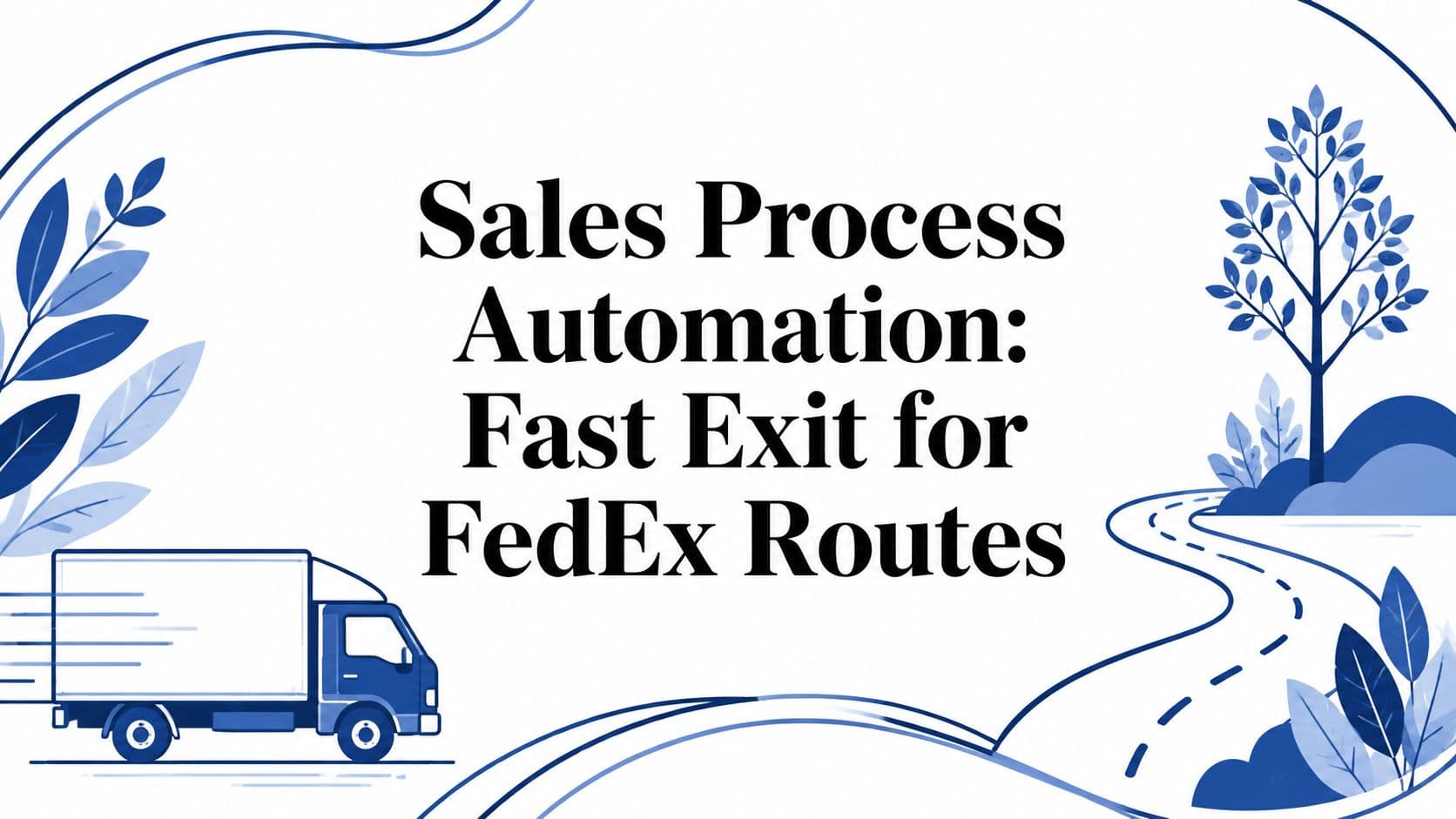 Sales Process Automation: Fast Exit for FedEx Routes