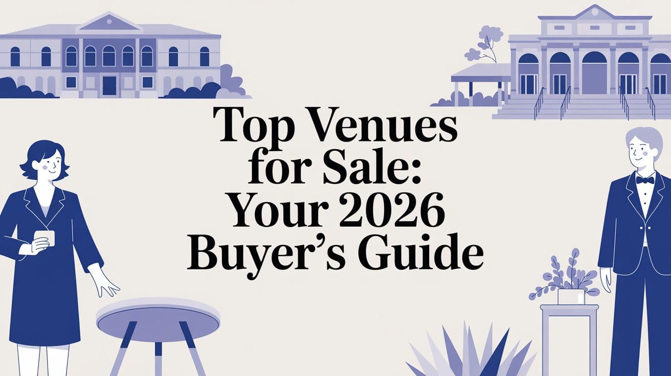 Top Venues for Sale: Your 2026 Buyer's Guide