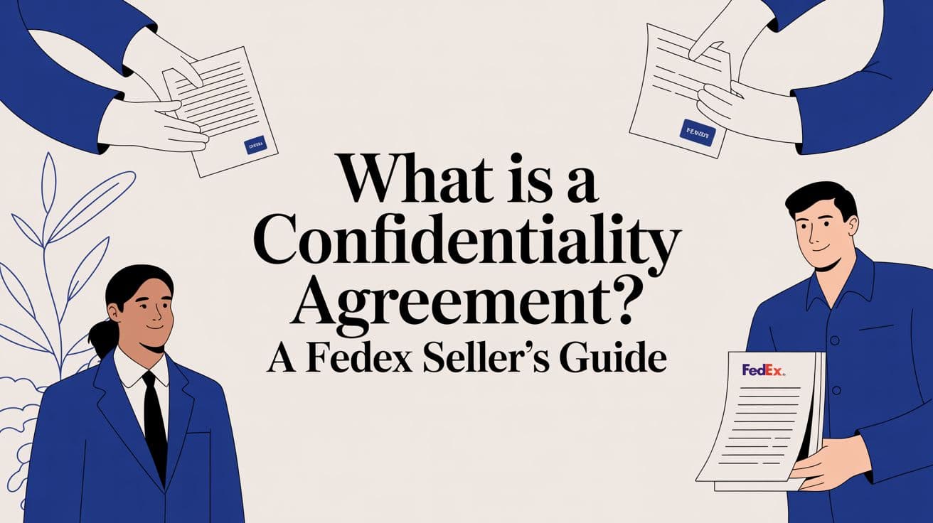 What Is a Confidentiality Agreement? A FedEx Seller's Guide