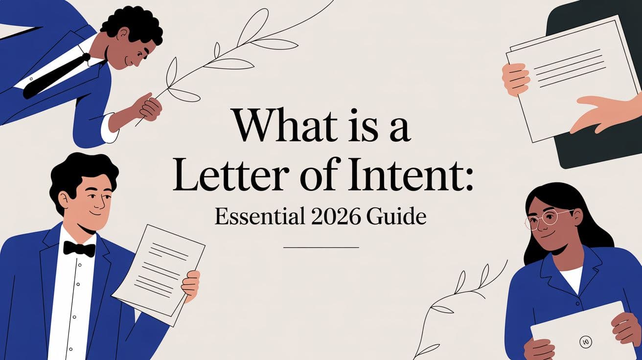 What is a Letter of Intent: Essential 2026 Guide