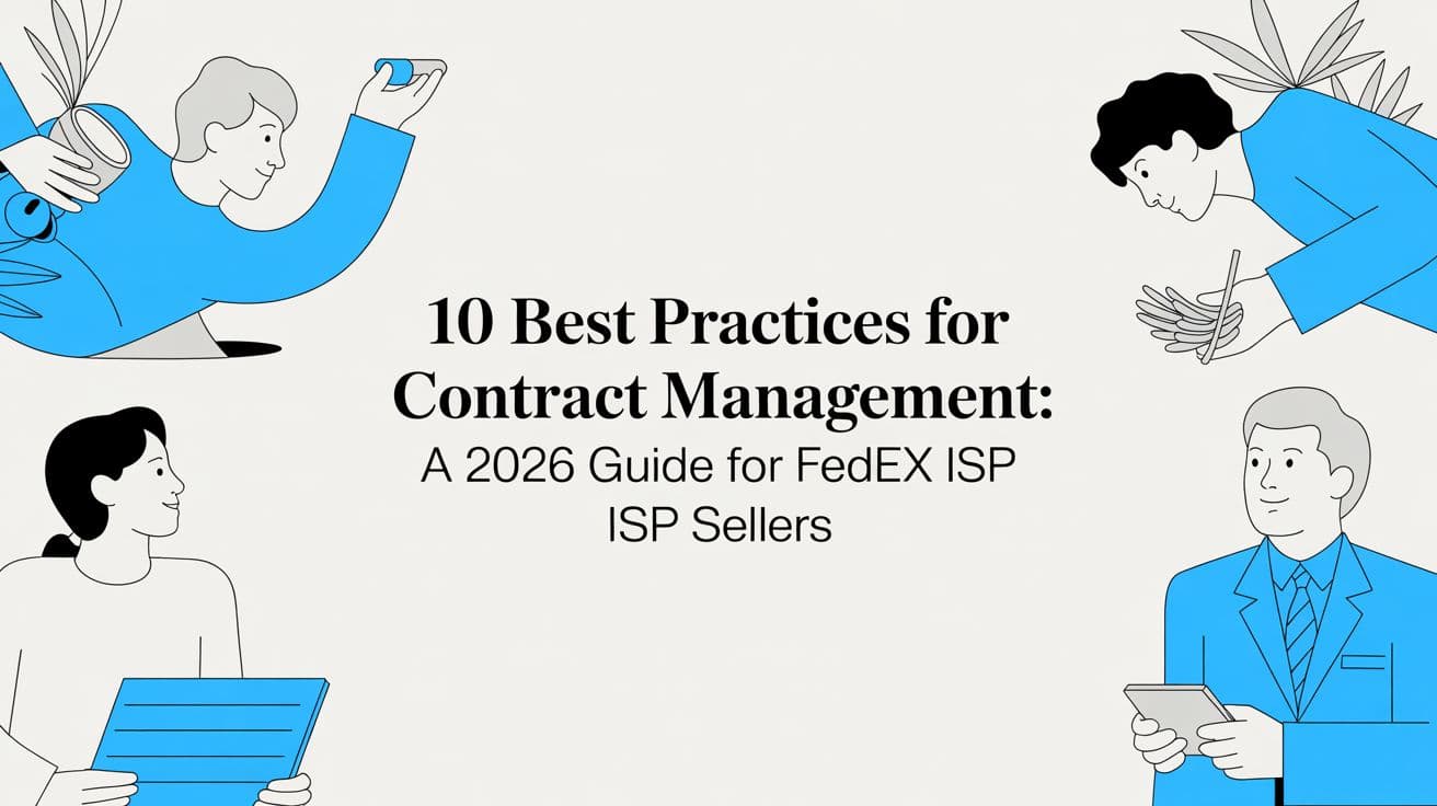 10 Best Practices for Contract Management: A 2026 Guide for FedEx ISP Sellers