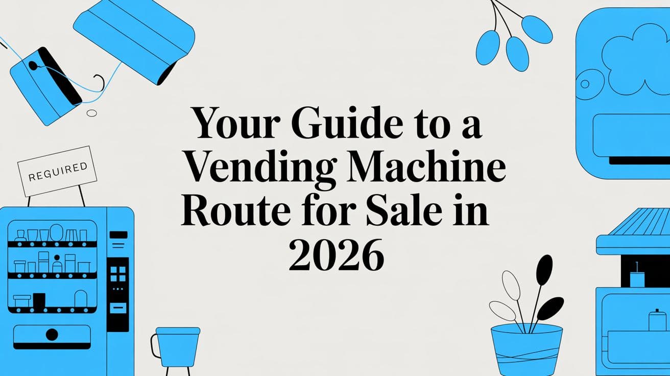 Your Guide to a Vending Machine Route for Sale in 2026