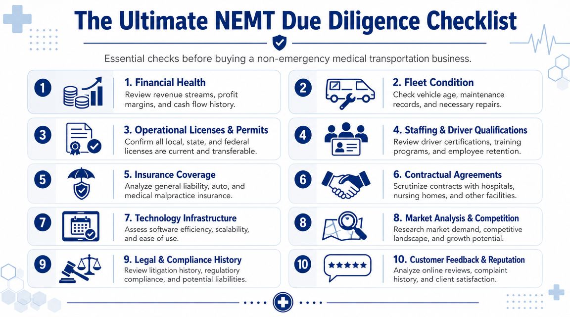 The Ultimate NEMT Due Diligence Checklist