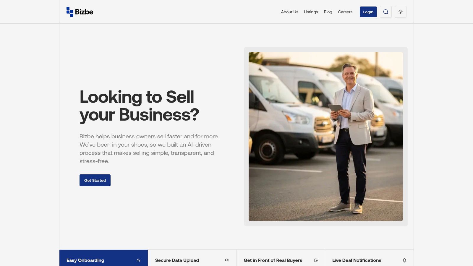 Screenshot from https://bizbe.com